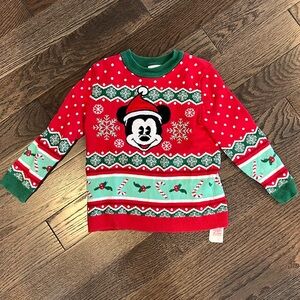 Disney Mickey Mouse Ugly christmas sweater size 4